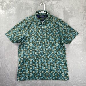 William Murray Shirt men's Large Polo Performance Geometric Pattern Golf *READ*